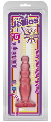 Crystal Jellies 5 inch Anal Delight Pink - - Butt Plugs